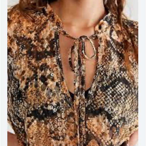 FREE PEOPLE OUT FOR THE NIGHT TOP IN RED/Black NEW never worn XL - Picture 5 of 10